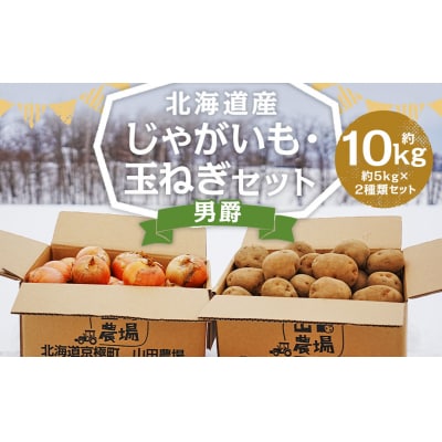 北海道産じゃがいも(男爵) 約5kg・北海道産玉ねぎ(Sサイズ) 約5kgセット 