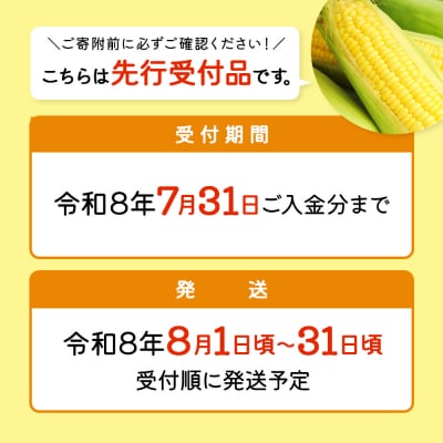 【先行受付】 スイートコーン(イエロー)5kg【令和8年8月1日頃～31日頃発送】【1202002】