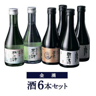 【金滴酒造】日本酒6本セット(各300ml)【1500302】