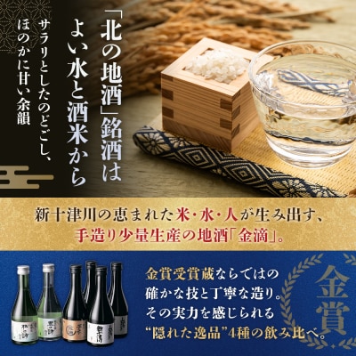 【金滴酒造】日本酒6本セット(各300ml)【1500302】