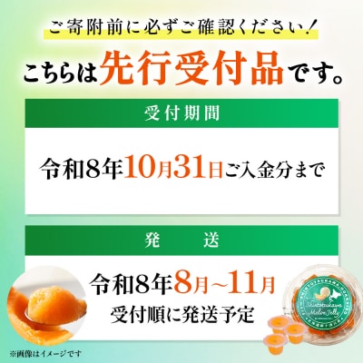 【先行受付】ミニメロンゼリー5パック【令和8年8月～11月発送】【1201002】