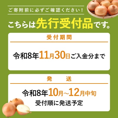 【先行受付】玉ねぎ Lサイズ(20kg)【令和8年10月～12月中旬発送】【1200202】