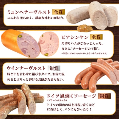 ヴルストよしだの本場ドイツコンテストメダル受賞セレクト【1400801】