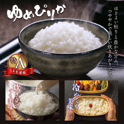 《先行受付》ゆめぴりか精米定期便 (15kg×6回)【隔月でお届け】【1101505】