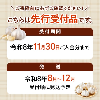 【先行受付】にんにく2kg(規格外)【令和8年8月～12月発送】【1200302】