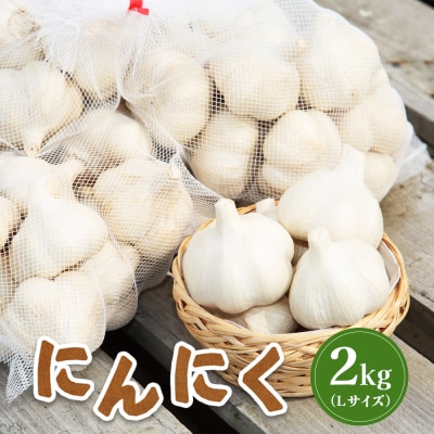【先行受付】にんにく2kg(Lサイズ)【令和8年8月～12月発送】【1200402】