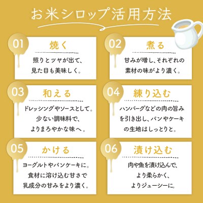 お米シロップ 3本セット(各220g)【1200804】