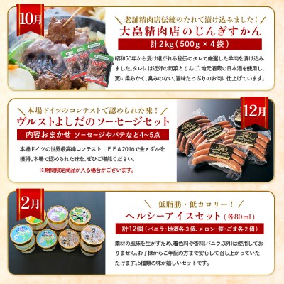 【定期便:全6回】加工品の定期便2【1202901】