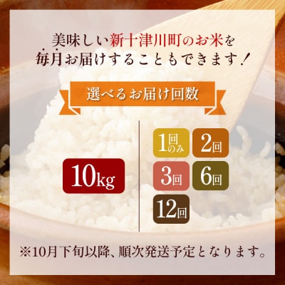 【令和8年度産】ふっくりんこ玄米定期便  (10kg×2回)【11047】