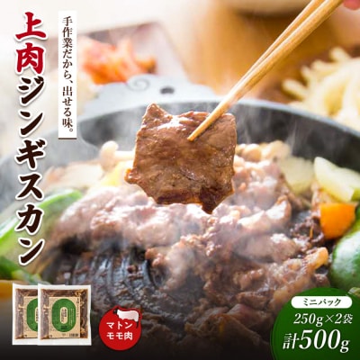 大畠精肉店の上肉じんぎすかんミニパック250g×2袋(計500g)【13021】