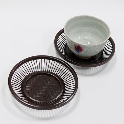竹細工 茶托「朝顔」(5枚組)