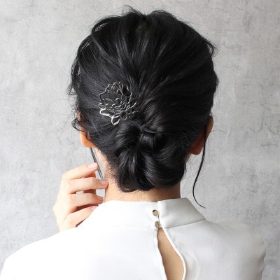 【女性のアイデア×職人技】KANZASHI　花と四季　月下美人　1本