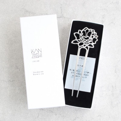 【女性のアイデア×職人技】KANZASHI　花と四季　月下美人　1本