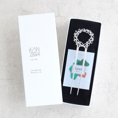 【女性のアイデア×職人技】KANZASHI　Wreath Leaf　1本