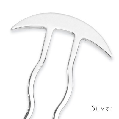 【女性のアイデア×職人技】ステンレス製かんざし「Arc Liner / Silver」