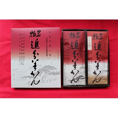 【追分羊羹】栗八セット　追分羊かん(プレーン・きざみ栗入)各1本
