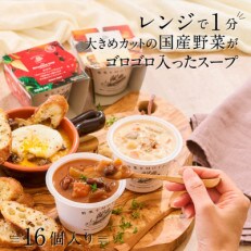 野菜をMOTTO　国産野菜のレンジカップスープ　16個セット | ふるさと納税のお礼品