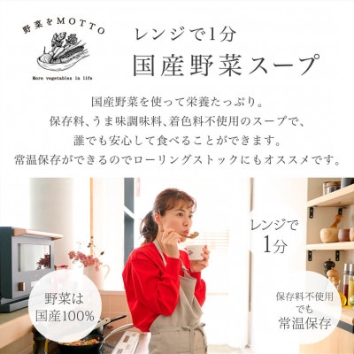 野菜をMOTTO　国産野菜のレンジカップスープ　32個セット