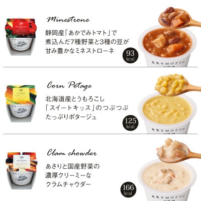 野菜をMOTTO　国産野菜のレンジカップスープ　9個ギフトセット