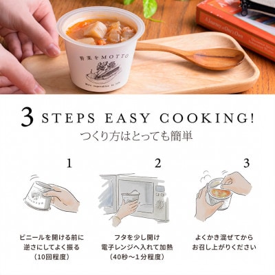 【毎月定期便】野菜をMOTTO　レンジで1分　ベジMOTTOスープ　16個セット全6回