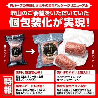 【The Oniku】そのまんま肉バーグ3パックセット(180g×2個入り×3パック)