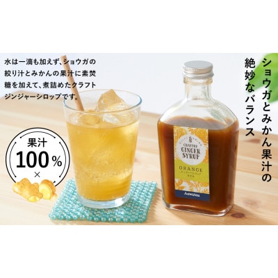 ジンジャーシロップ　みかん2本セット