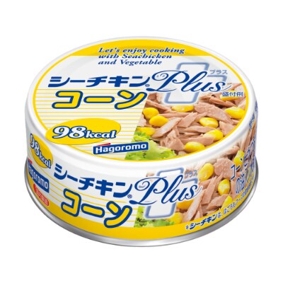 《はごろもフーズ》　シーチキンPLUS　コーン80g×24缶