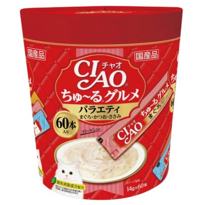 いなば　猫・CIAOちゅ～るグルメ　バラエティ　(14g×60本)×8箱