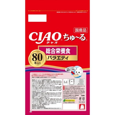 いなば　猫・CIAOちゅ～る　総合栄養食　バラエティ　(14g×80本)×6袋