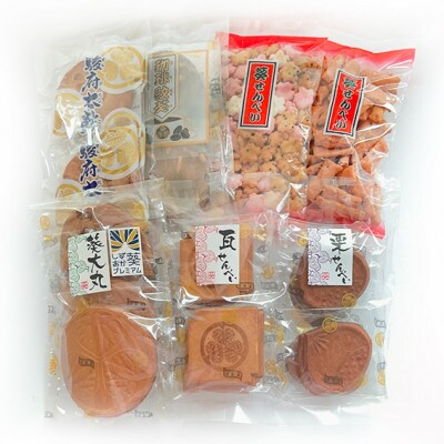 【静岡のお土産】葵煎餅5種 あられ2種