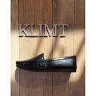 靴　KLIMT(クリムト) のふわふわ楽チン　24cm　ブラック　モカシンシューズ