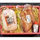 ケイ・ミートの国産豚ロース使用チェリーロースハム・ドイツ食肉コンテスト金賞受賞　黒糖炭火焼豚セット
