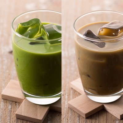 雅正庵byおやいづ製茶 お茶屋の静岡抹茶ラテ&ほうじ茶ラテパウダーセット