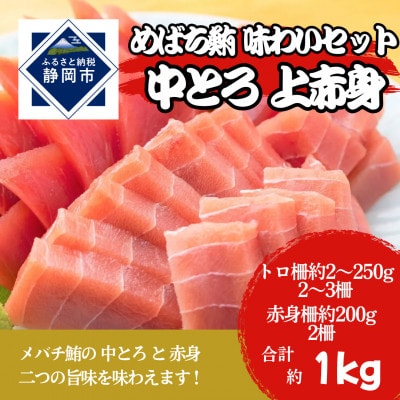 メバチマグロ味わいセット(トロ2～3サク+上赤身2サク)