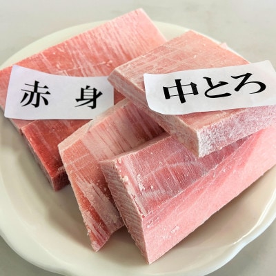 メバチマグロ味わいセット(トロ2～3サク+上赤身2サク)