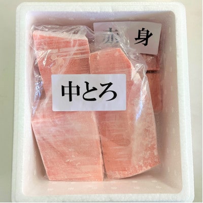 メバチマグロ味わいセット(トロ2～3サク+上赤身2サク)