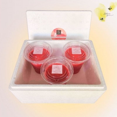 【冷凍】濃厚いちごスムージー3個セット(果実分43%)