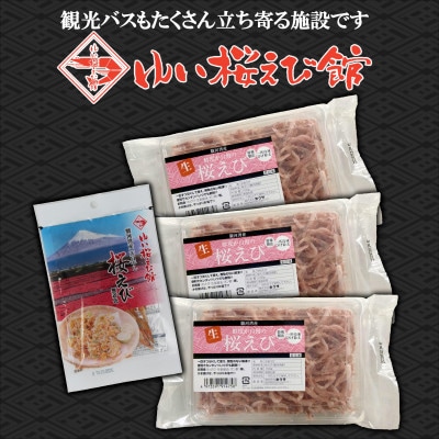 静岡の海鮮・海産物(魚介類)　駿河湾の海の幸　生桜えび×3　干し桜えび×1　セット