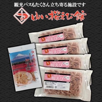 静岡の海鮮・海産物(魚介類)　駿河湾の海の幸　生桜えび×4　干し桜えび×1　セット