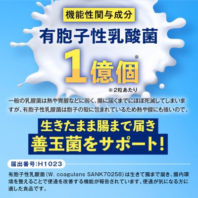 便秘傾向者の便通を改善する 乳酸菌サプリメント ラクトデル 機能性表示食品 3袋 約3ヶ月分
