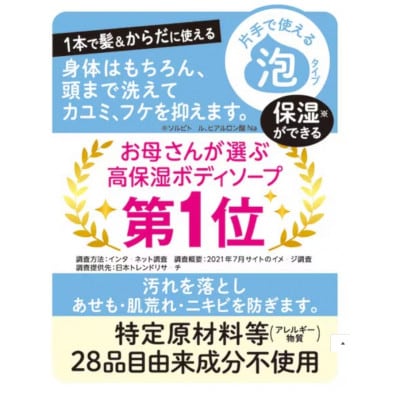500ml×5本セット　ロリー&アリーナチュラルボディソープ