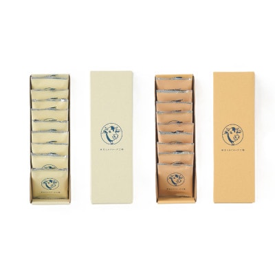 【東京ミルクチーズ工場】ソルト&カマンベールクッキー/蜂蜜&ゴルゴンゾーラクッキー9枚入各2箱セット