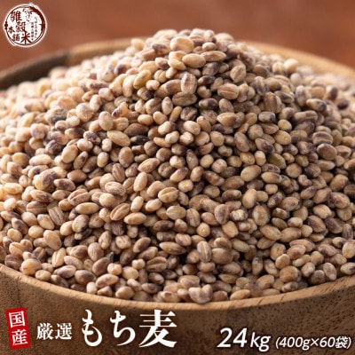 国産 もち麦 24kg(400g×60袋)