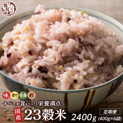 【毎月定期便】栄養満点23穀米 400g×2袋全3回