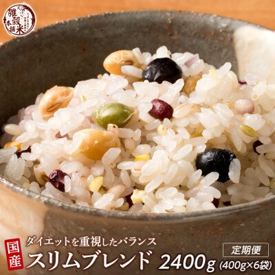 【毎月定期便】ダイエット重視スリムブレンド 400g×2袋全3回