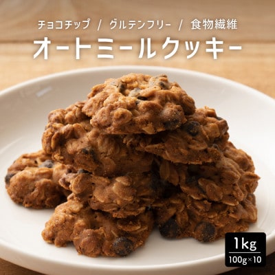 オートミールクッキー チョコチップ 1kg(100g×10袋)