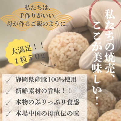 【ふるさと納税限定小分けパック】ご褒美点心 もち米焼売「真珠焼売」 200g(4個入り)×4袋