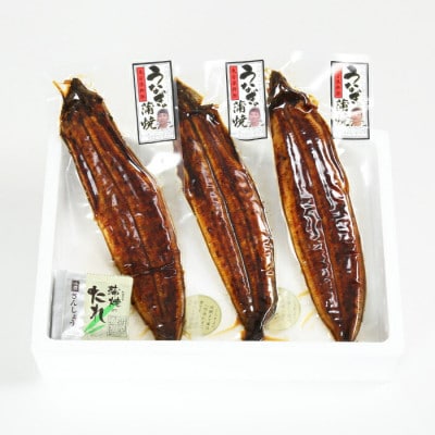 温泉うなぎ蒲焼 3尾(180g以上サイズ) 国産うなぎ
