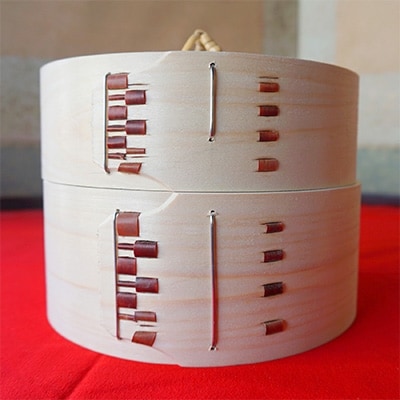 萬力屋の桧曲輪中華セイロ(18cm)1段1組