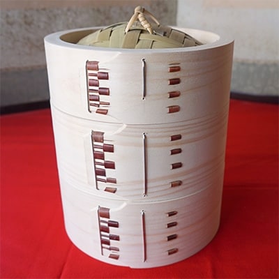 萬力屋の桧曲輪中華セイロ(18cm)2段1組